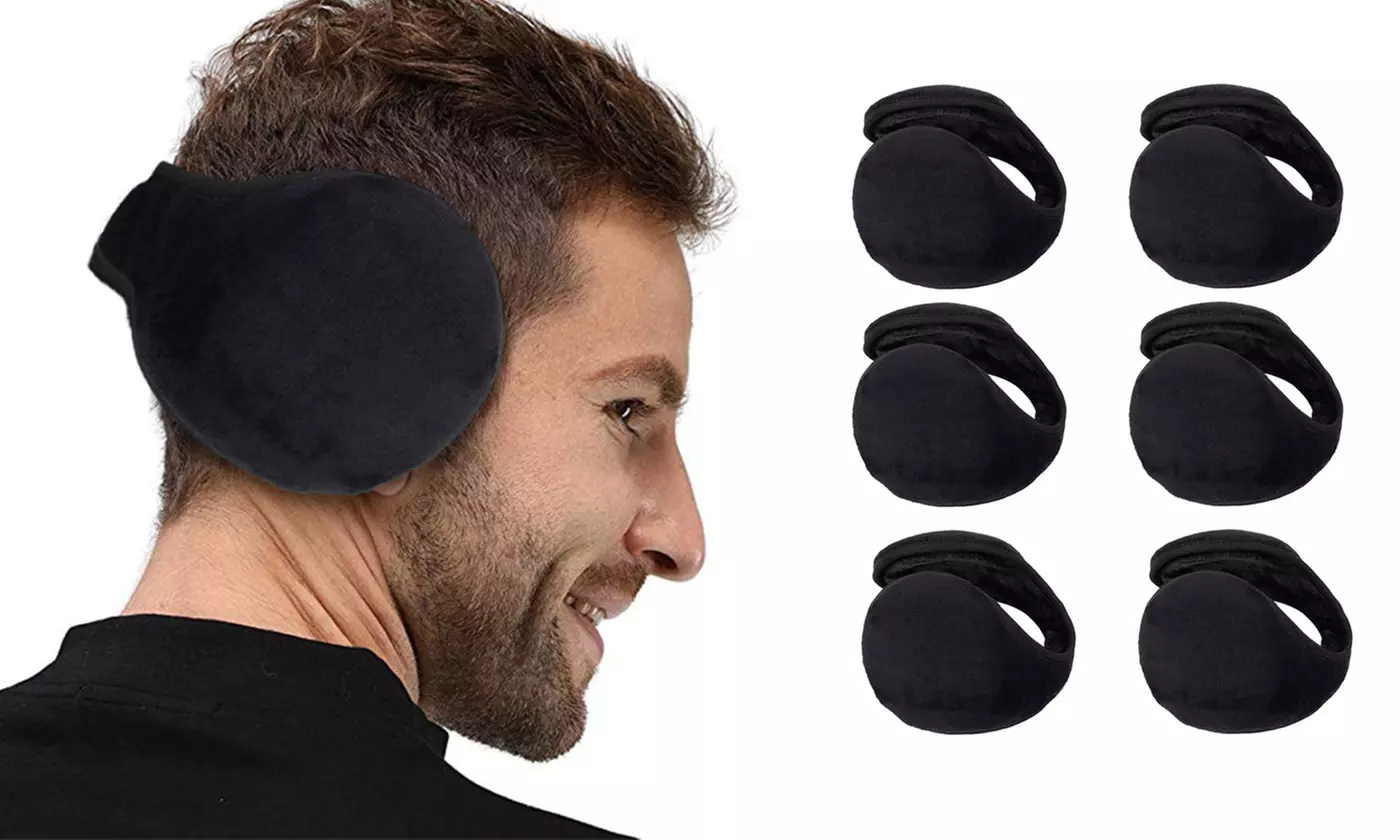 2-6 Pack Winter EarMuffs Unisex Knit Warm Fleece Ear Warmers Cover Outdoor 