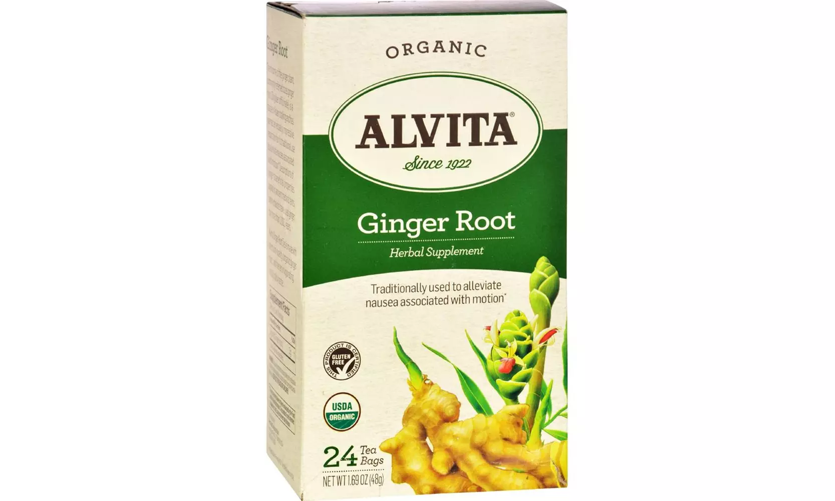Organic Ginger Root Herbal Tea ( 3 - 1.69 oz boxes ) - Primary Image