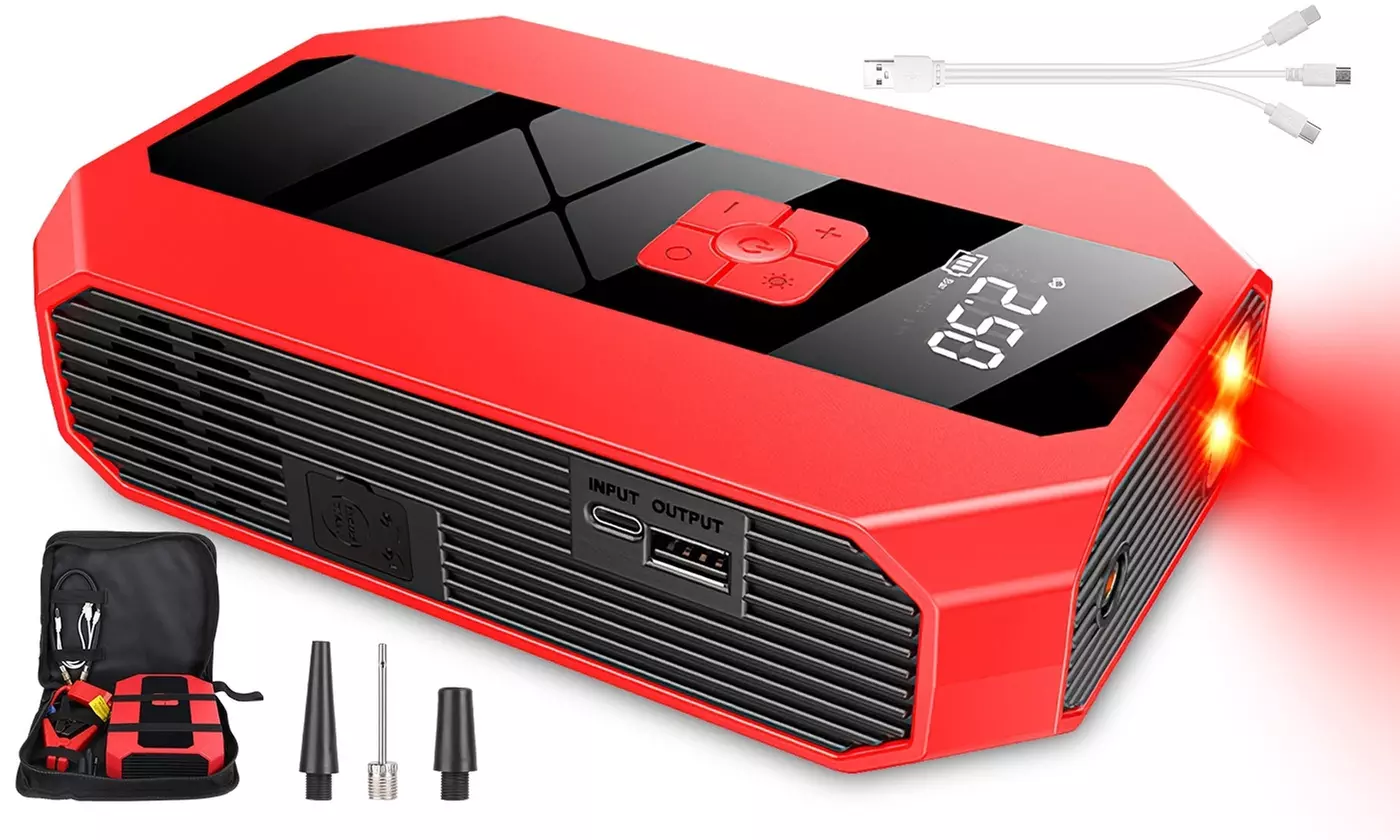 Inova 1500A Jump Starter and 20000mAh Power Bank with three Light Modes