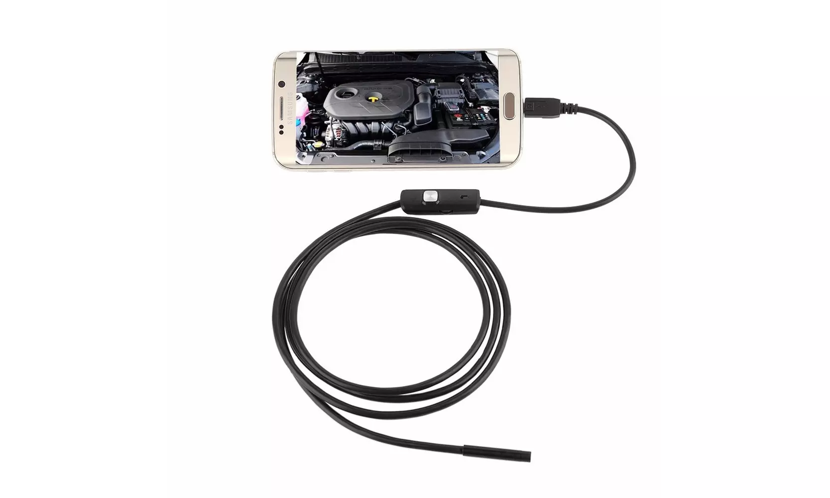 5.5mm Endoscope Waterproof Borescope Inspection Camera 6 LED - Second Medium