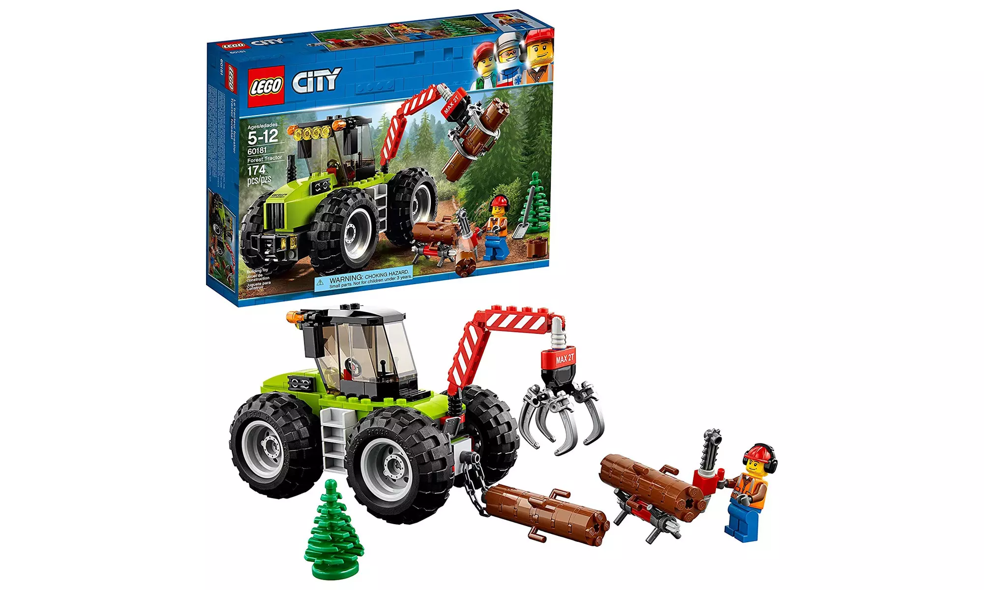  LEGO City Forest Tractor 60181 Building Kit (174 Piece)  - Primary Image