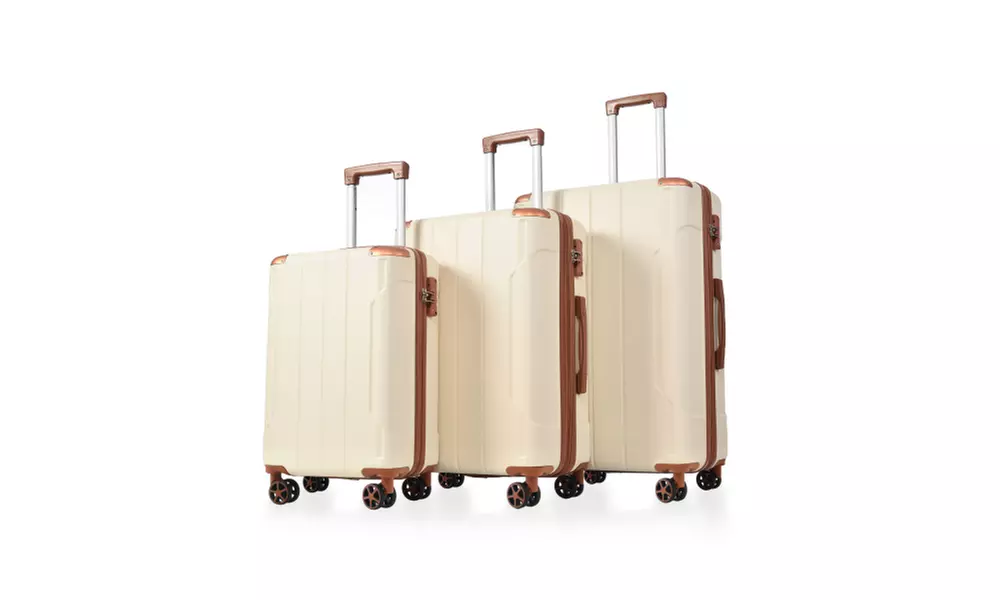 3-Piece Speskiste  Expandable Luggage Set with Spinner Wheels (20/24/28)