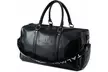 Weekender Duffle Bag with Separate Shoe Compartment - Faux Leather Travel Bag - Second Medium
