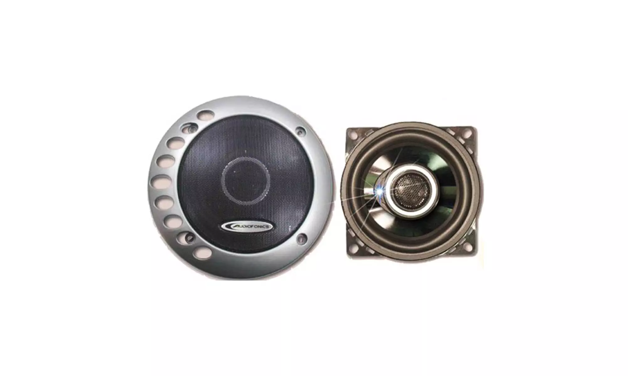 AUDIOFONICS Black Chrome ADF-9-644 4" 2- Way Coaxial Speaker - Primary Image