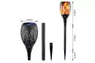 Outdoor LED Solar Torch Lights - Flickering Flame Look, 24" Tall (1-4 Pack) - Image 2