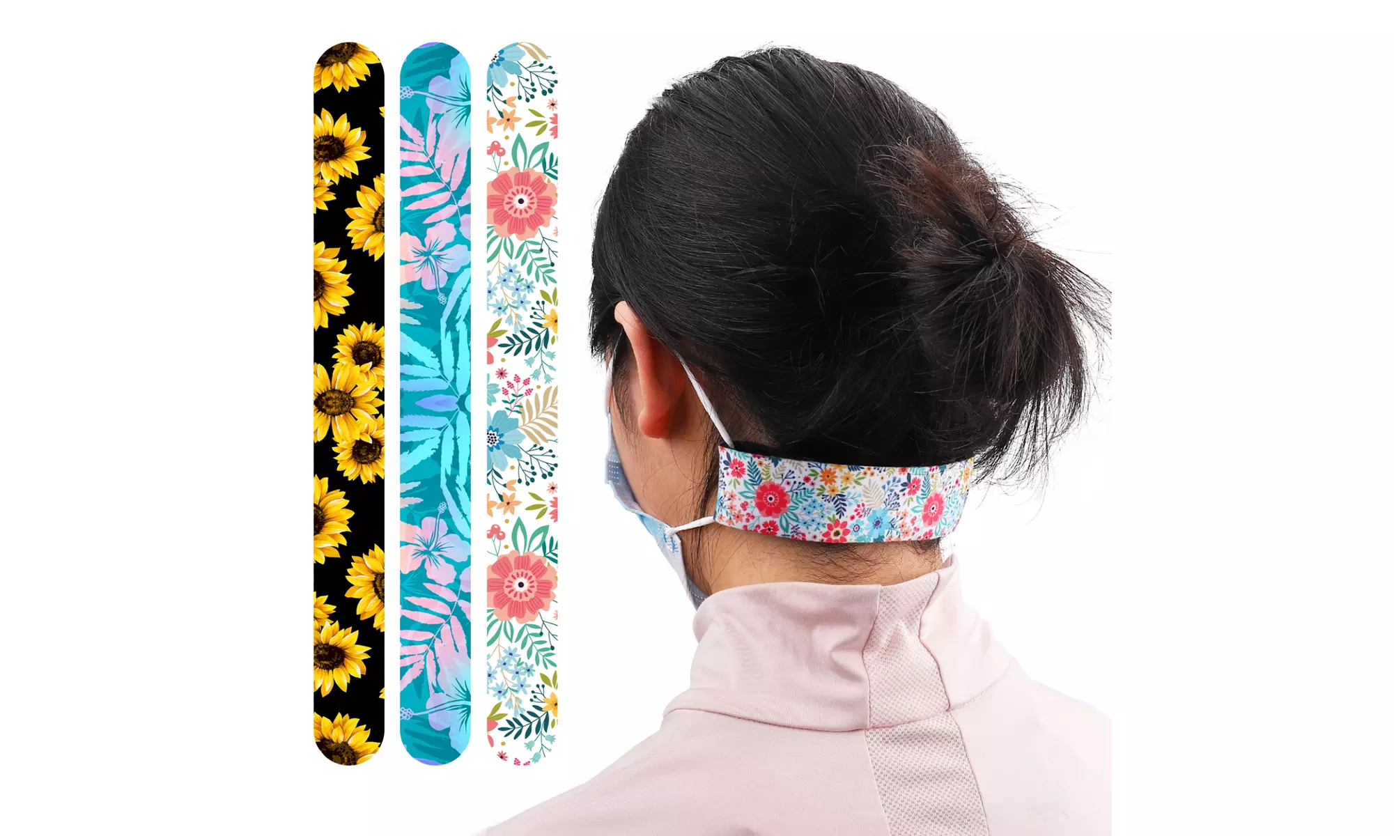 3Pack Face Mask Strap Extender Comfortable Mask Extender for Relief Ear Pain - Primary Image