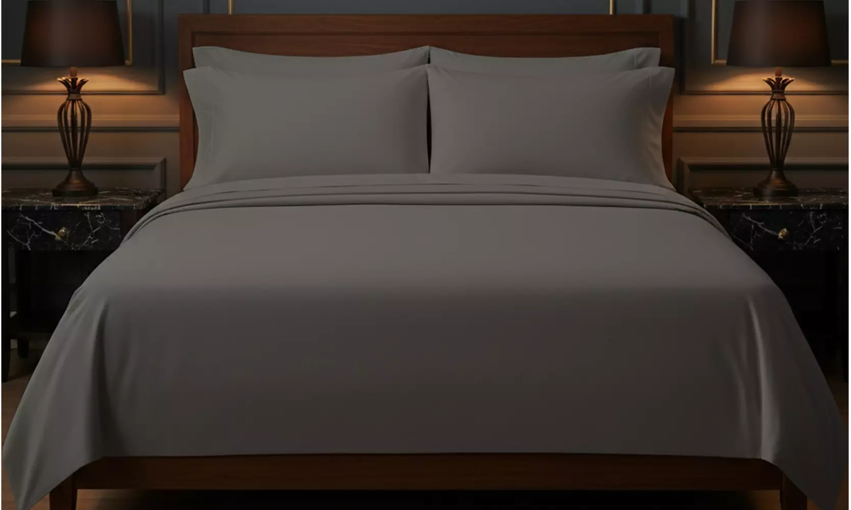 Luxury Home 6-Piece Microfiber Bed Sheet Set