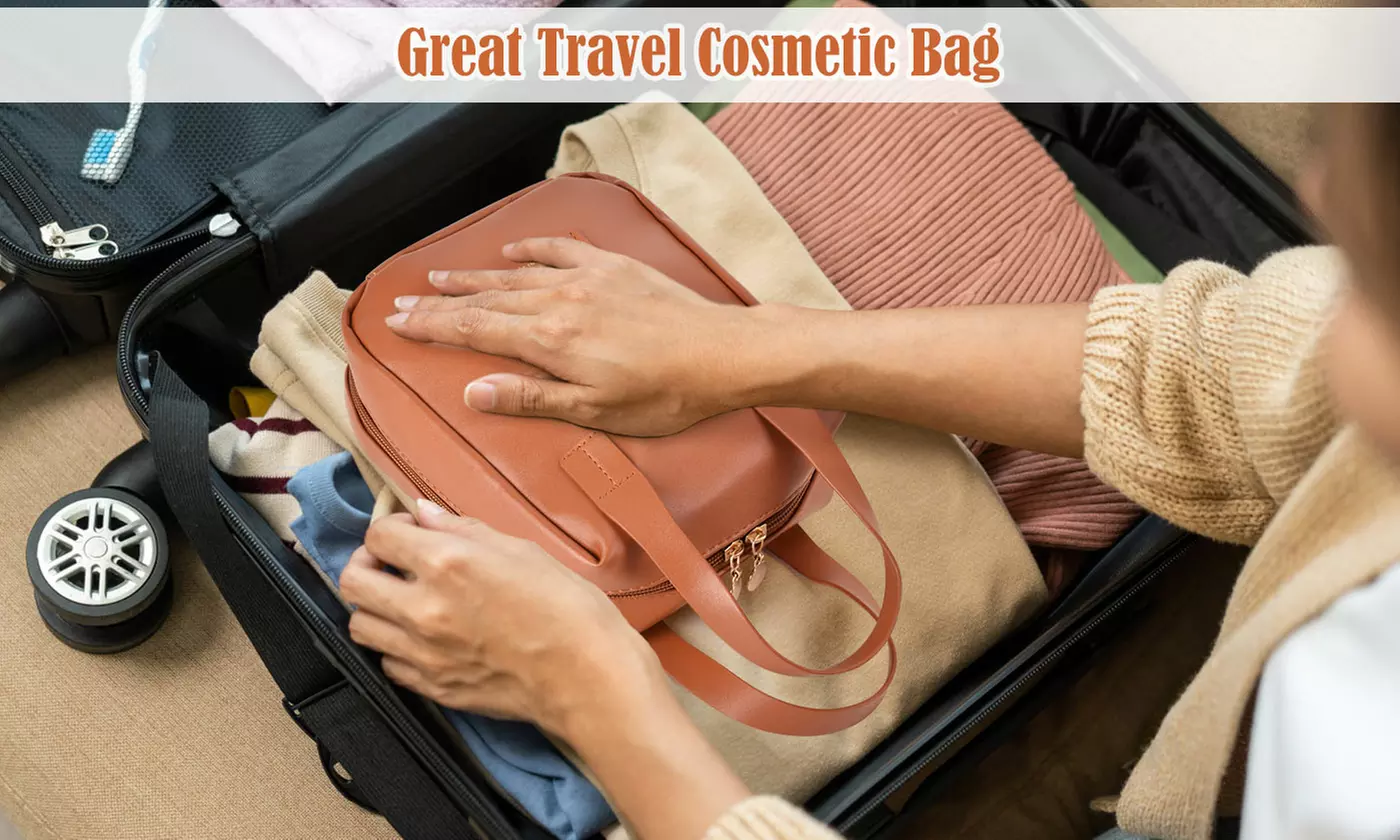 Travel Large Capacity Waterproof Makeup Bag Cosmetic Organizer