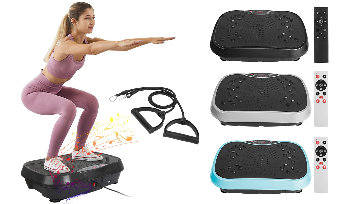 iMounTEK Vibration Plate Exercise Machine with Resistance Bands & Remote