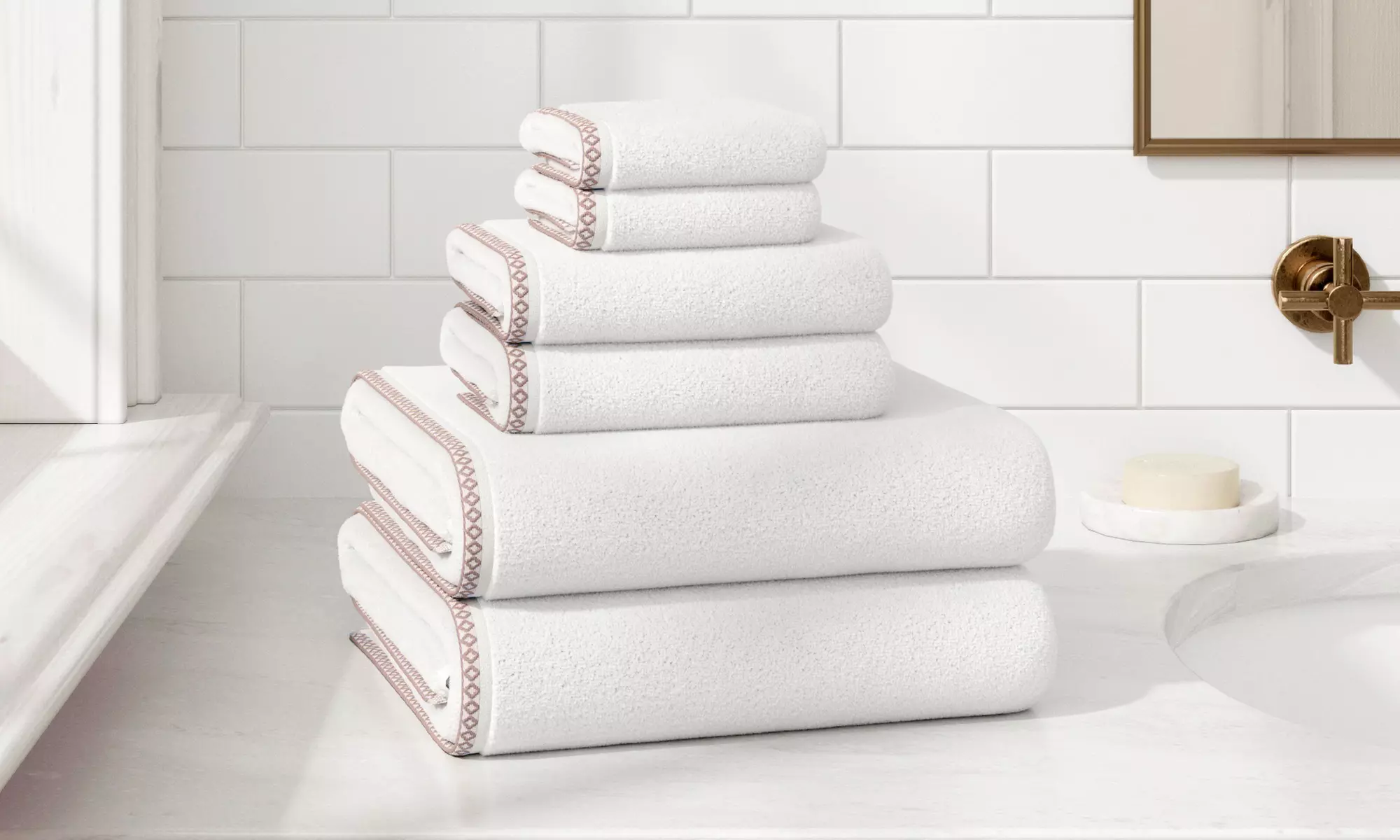 Boho-Inspired Quick-Dry Cotton Towels - Primary Image