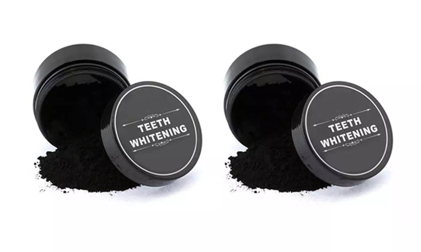 100% Natural Charcoal Teeth Whitening Powder (6-Pack)