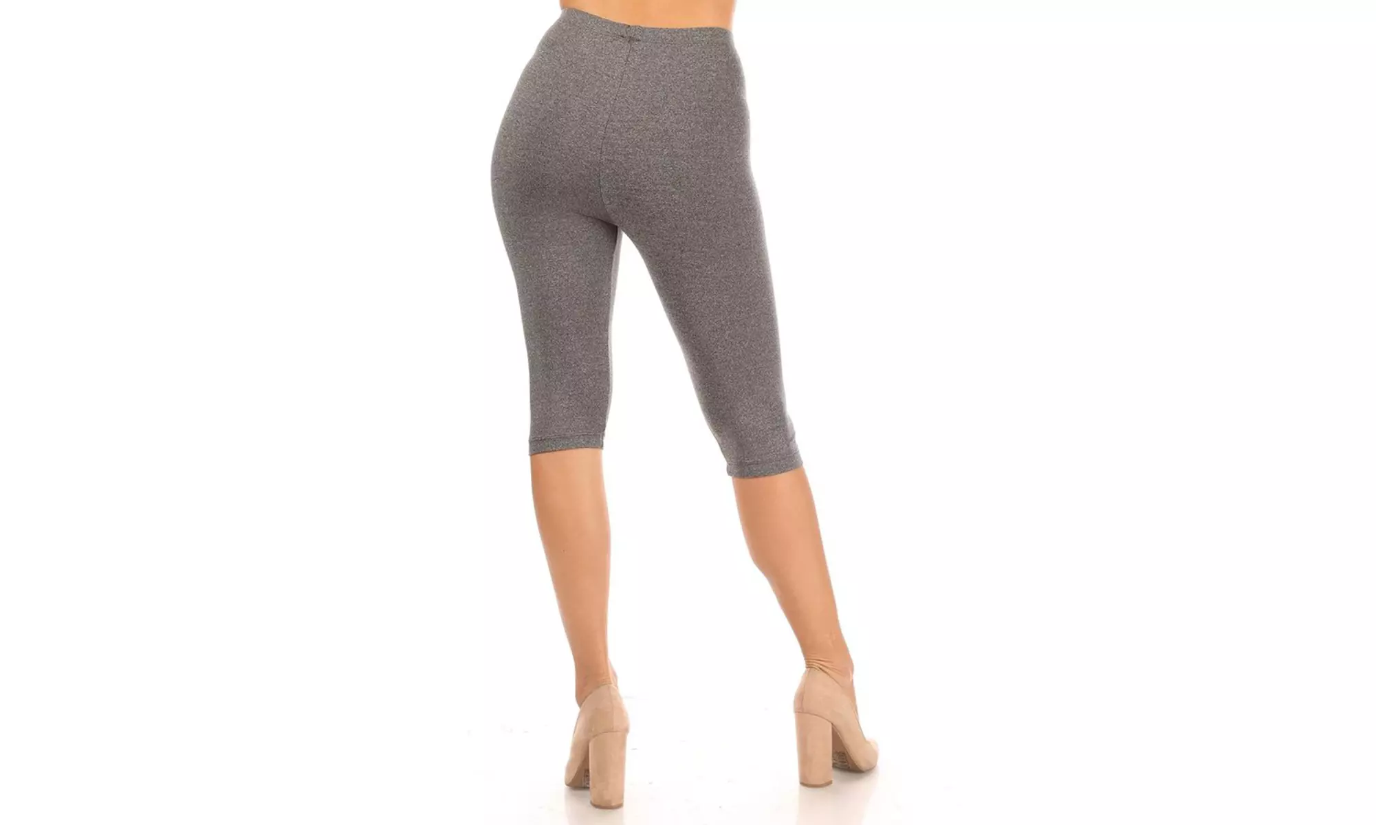 Women's Casual Solid Slim Running Yoga Capri Leggings (Pack of 3)