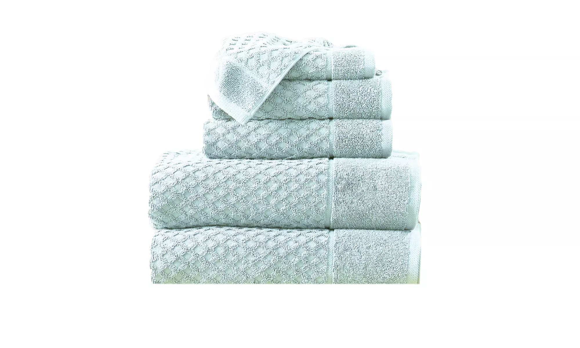 Ultra-Soft 100% Cotton Diamond Waffle Bath Towels
