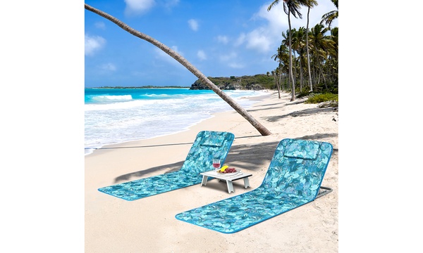 Beach mat lounge discount chair