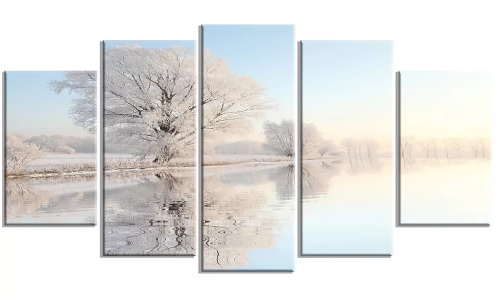 Frosty Winter Tree by Rising - Photo Canvas Art Print - Primary Image