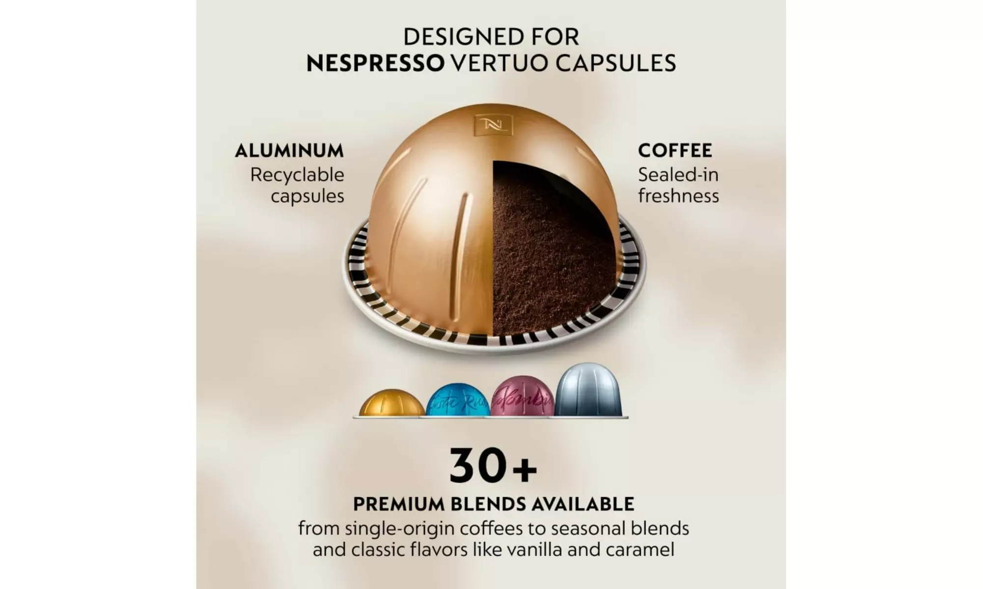 Refurbished Nespresso Vertuo Next Coffee and Espresso Maker, A-Grade