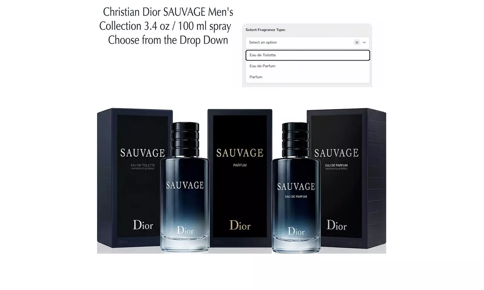 Up To 40% Off on Christian Dior SAUVAGE Men's  | Groupon Goods