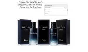 Christian Dior SAUVAGE Men's Collection - Choose from the Drop Down