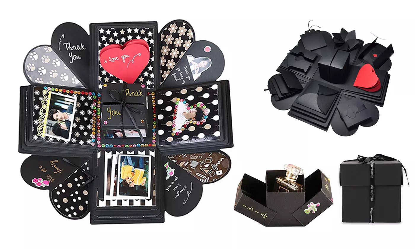 DIY Surprise Explosion Box Photo Album Memory Scrapbook Love Wedding Gift - Primary Image