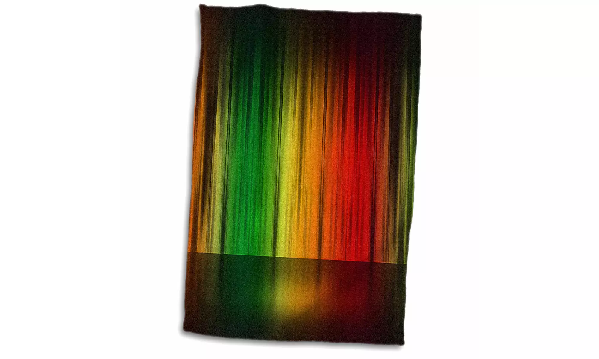  Towel - A Multi-Colored Theater Curtain Against A Mirrored Floor - 15 by 22-in - Primary Image