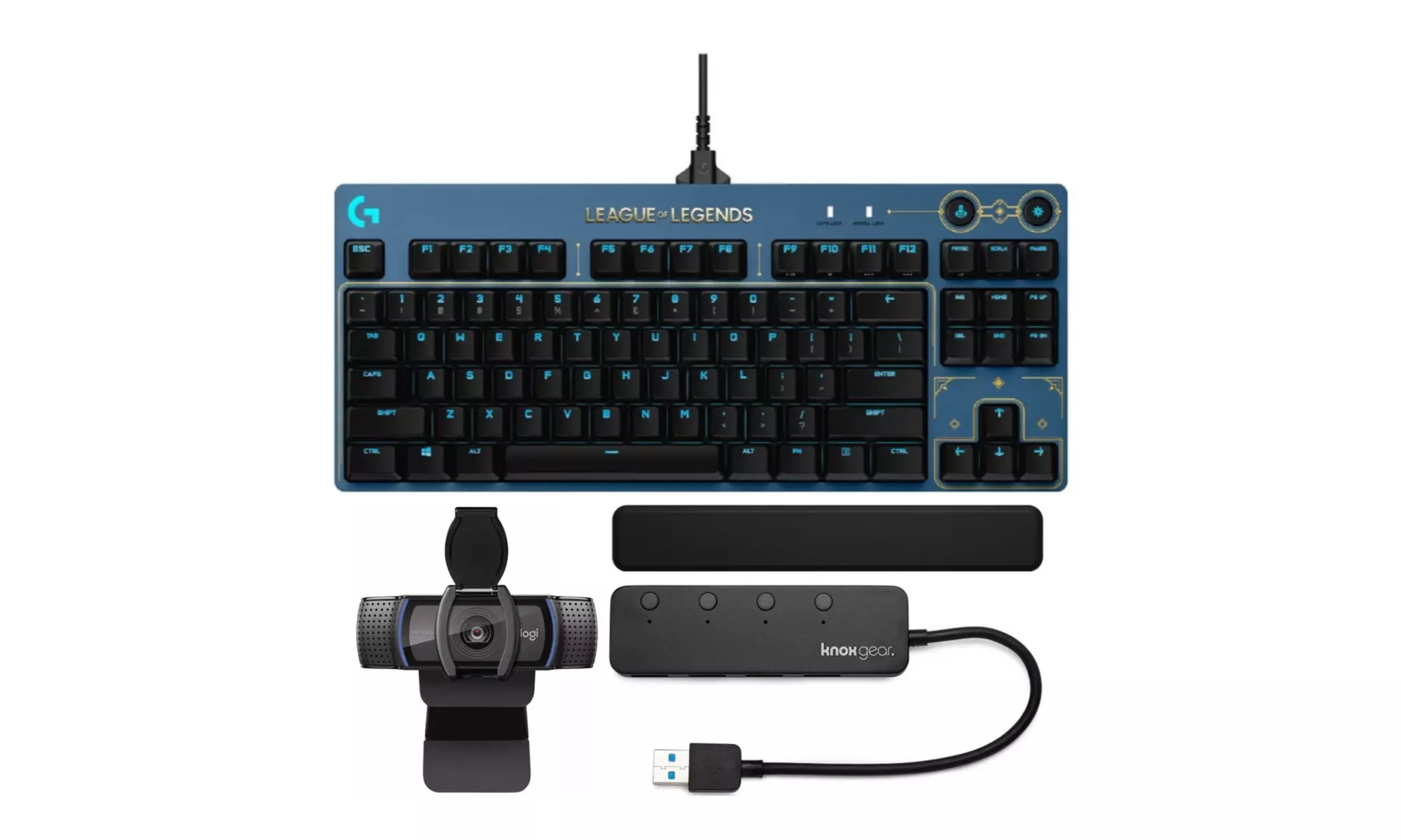 Logitech G PRO Gaming Keyboard (League of Legends Edition) with Webcam Bundle - Primary Image