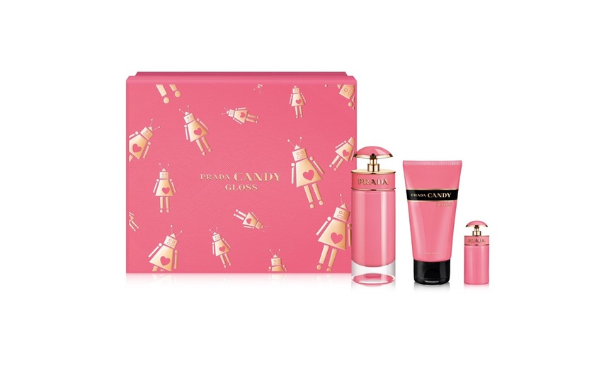 Prada Candy Gloss Eau De Toilette 3 Piece Gift Set For Women | Groupon