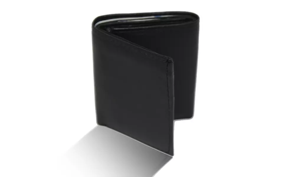 AFONiE RFID-Blocking Genuine Leather Tri-fold Wallet For Men - Second Medium