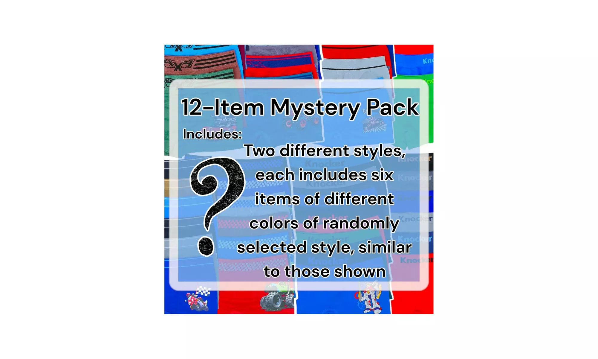 Boys' Multi-Pack Of Random Assortment Boxer Brief Trunks Underwear