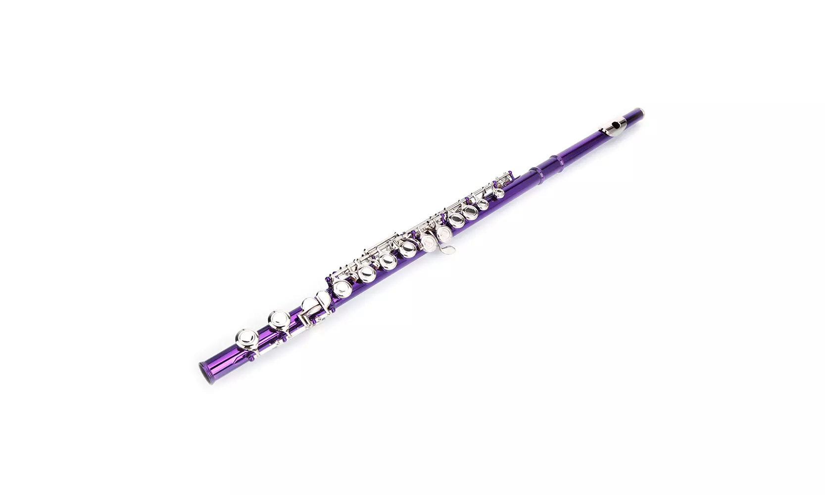 Cupronickel C 16 Closed Holes Concert Band Flute Purple - Primary Image