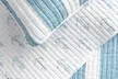 FreshFolds Stripes & Anchors Microfiber Reversible Quilt Set with Shams - Second Medium