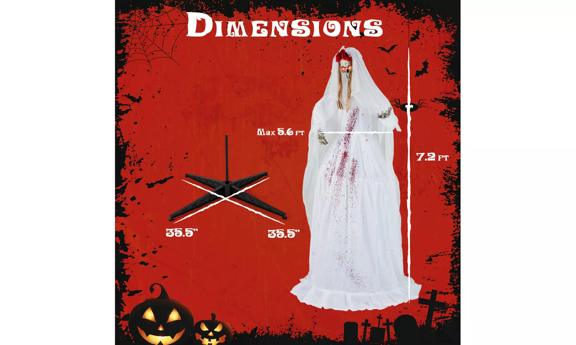 Animated Halloween Decorations: Bring Your Yard to Life by Costway