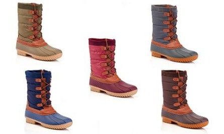 Groupon duck outlet boots