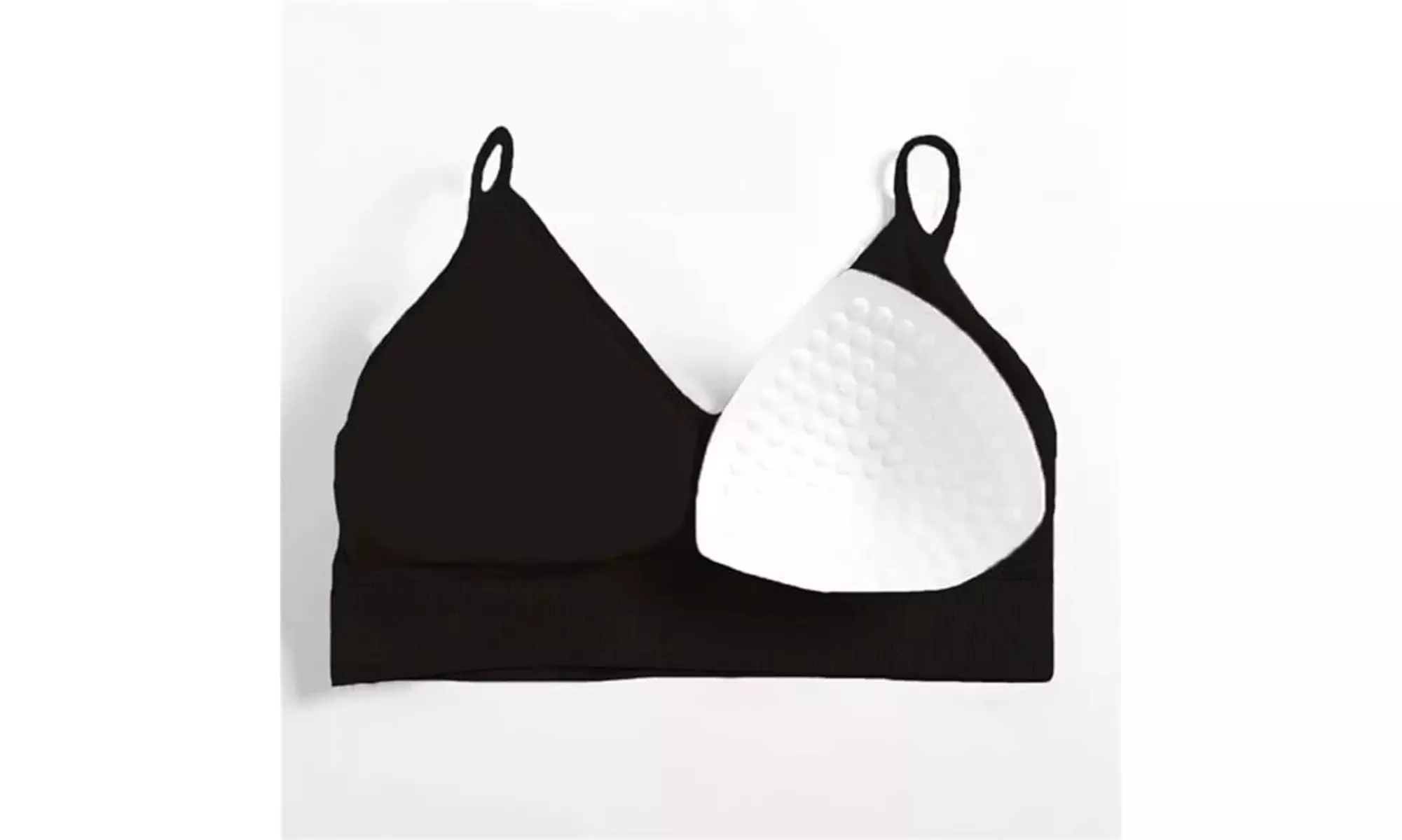 Talmont Seamless Ribbed Bra and Panty Set Soft Stretchy Lounge Lingerie
