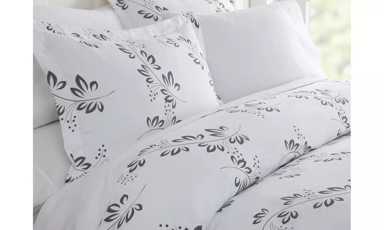 Merit Linens Premium Ultra Soft 3 Piece Patterned Duvet Cover Set
