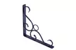 8.3" 2pcs Cast Iron Antique Style Garden Braces Rustic Shelf Brackets Black - Second Medium