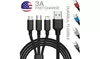 Fast USB Charging Cable Universal 3 in 1 Multi Function Cell Phone Charger Cord