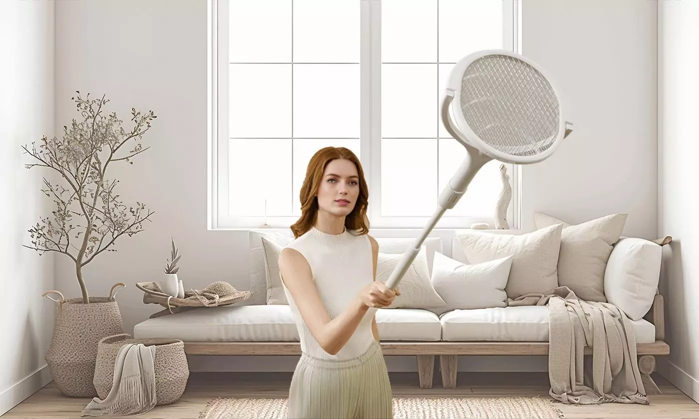 iMounTEK 3-in-1 Electric Bug Zapper Racket