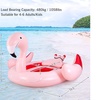 Image 7: 6-Person Inflatable Island Party Floating Flamingo with Electric Pump
