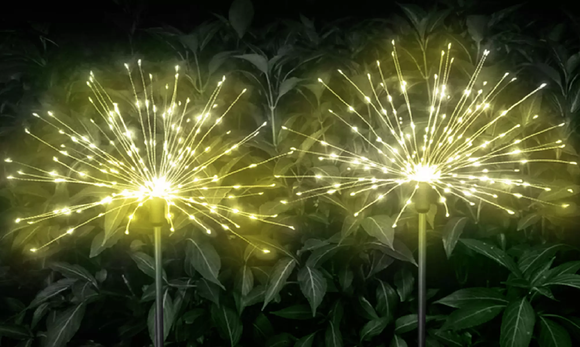 Two-Packs of SolarEra LED Solar Firework Outdoor Garden Lights