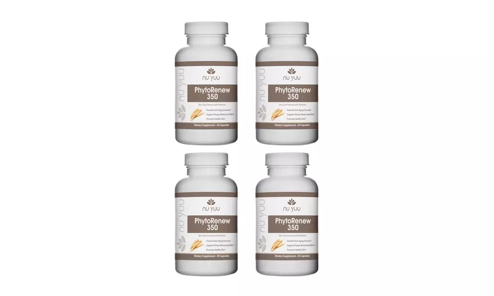 Nu Yuu PhytoRenew Anti-Aging Formula 350mg 30 count 4 PACK - Primary Image