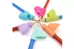6PCS/Set Children Pencil Holder Pen Writing Aid Grip Posture Correction Tool - Second Medium