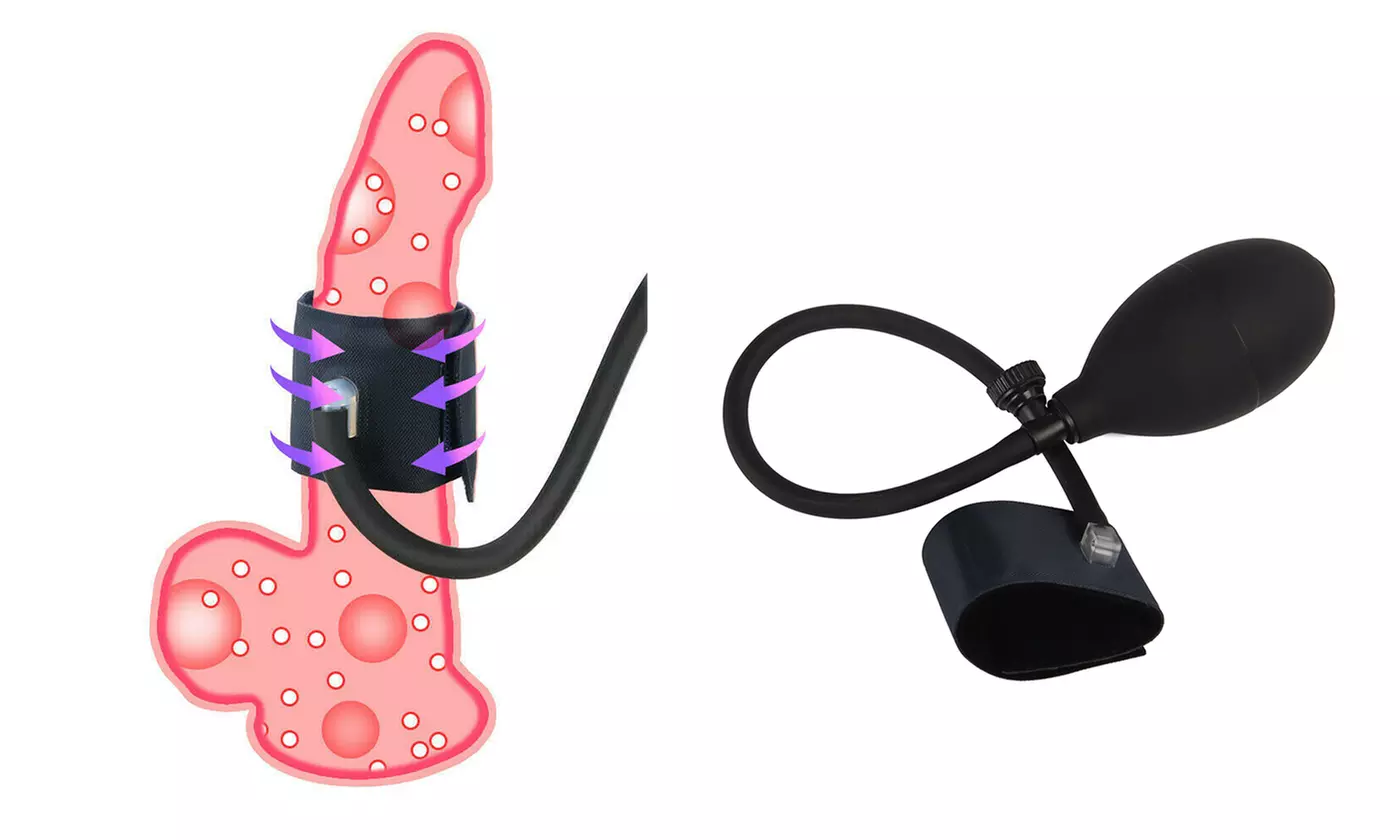 Inflatable Penis Extender Stretcher Sleeve Pump Enhancer Enlarger Train - Primary Image