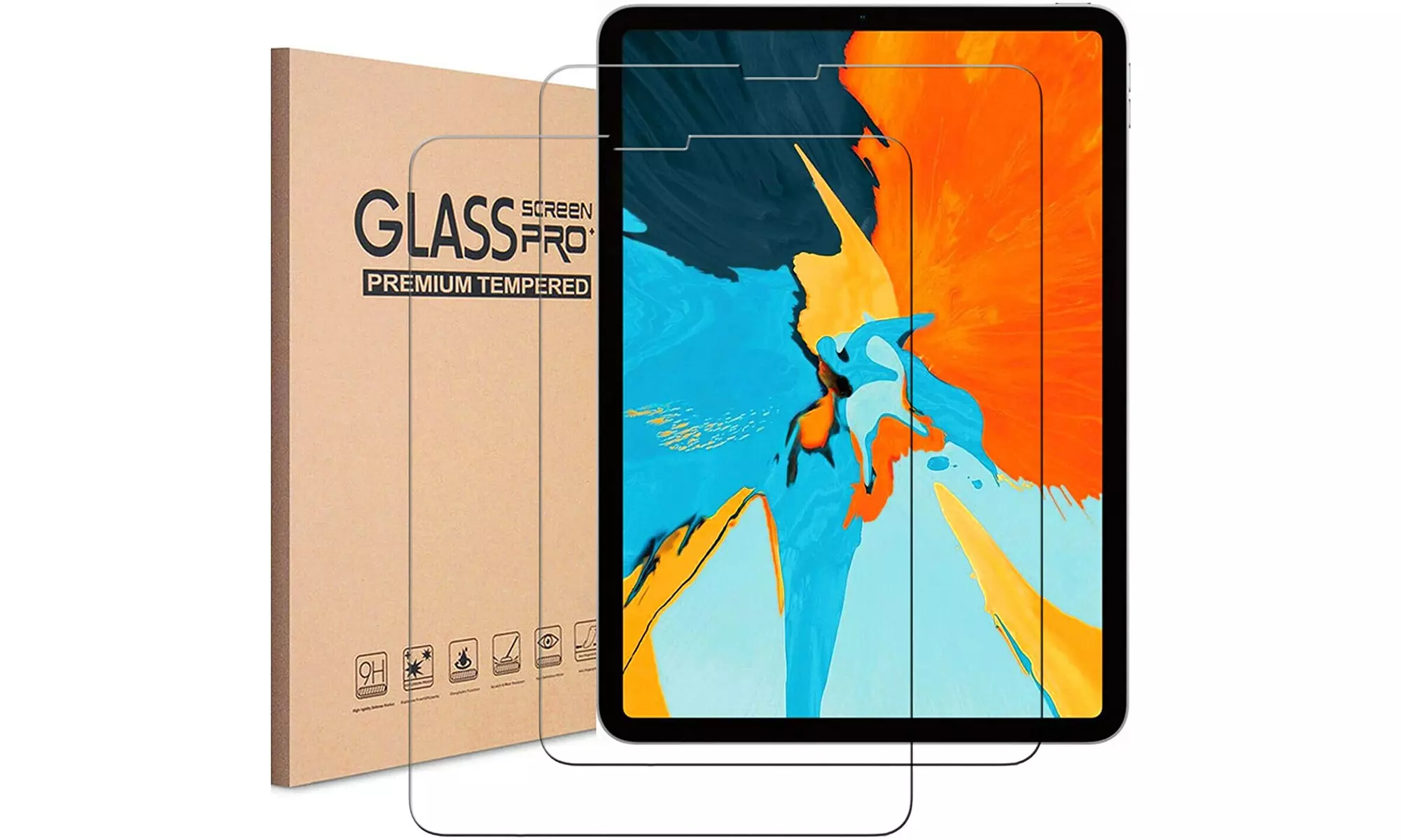 For 2018 Apple iPad Pro 12.9 inch 3rd Gen Screen Protector Tempered Glass - Primary Image