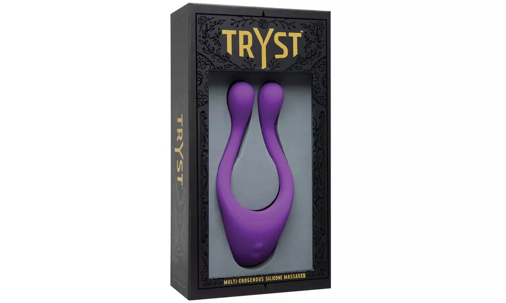 Tryst Multi Erogenous Zone Silicone Massager - Black main image 1
