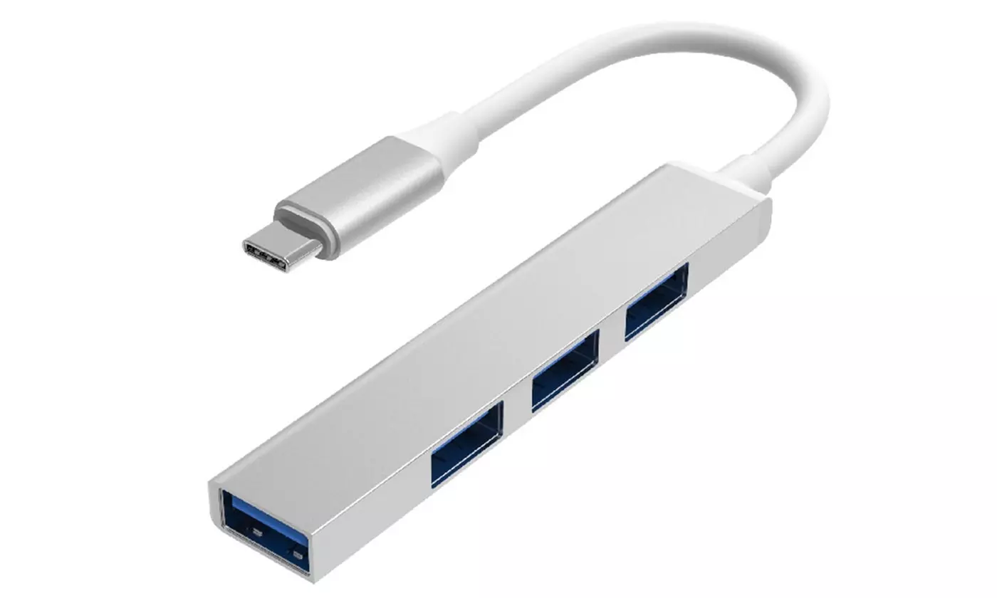 iMounTEK 4-Port USB 3.0 C Hub USB Splitter High Speed Hub Data Transfer Station - Primary Image