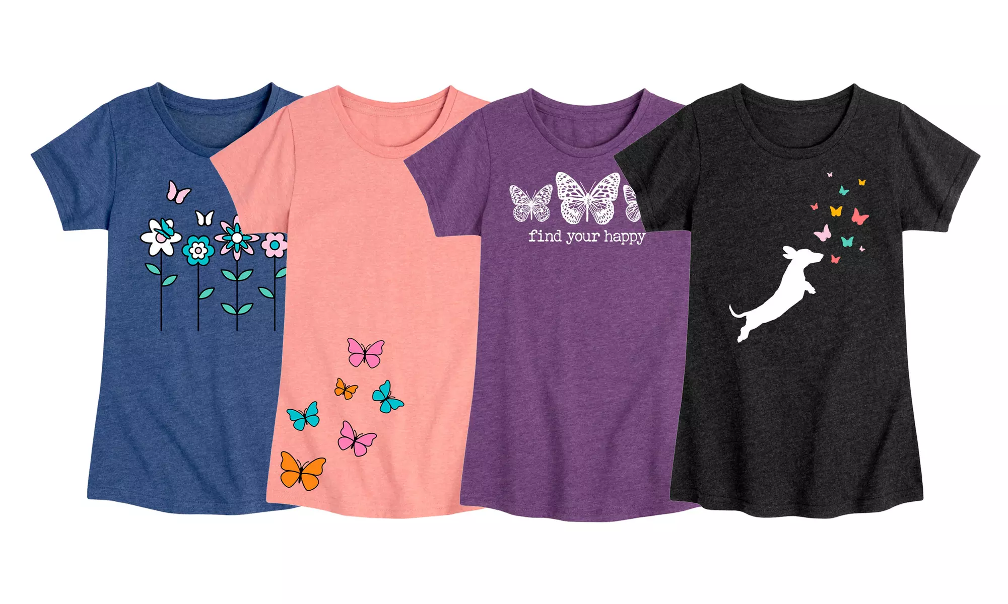 Beautiful Butterfly Tees For Girls By Instant Message - Primary Image