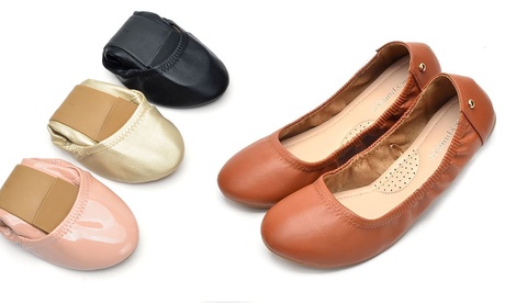 Women Commuter Shoes Foldable Ballerina Flats 9 Pink Other