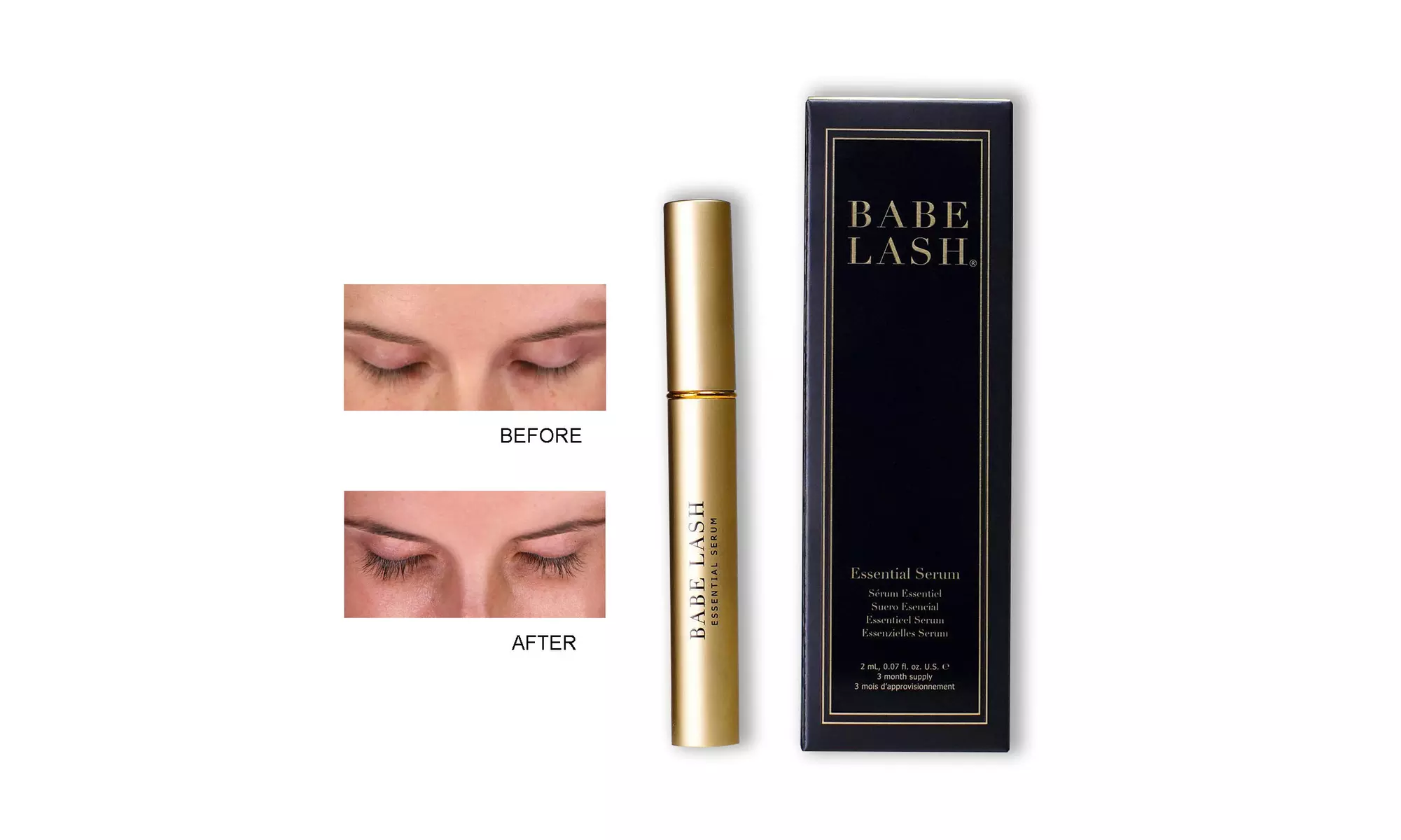 Lash Eyelash Serum 2mL POWERFUL Brow & Lash Enhancing Formula for Beautiful - Primary Image