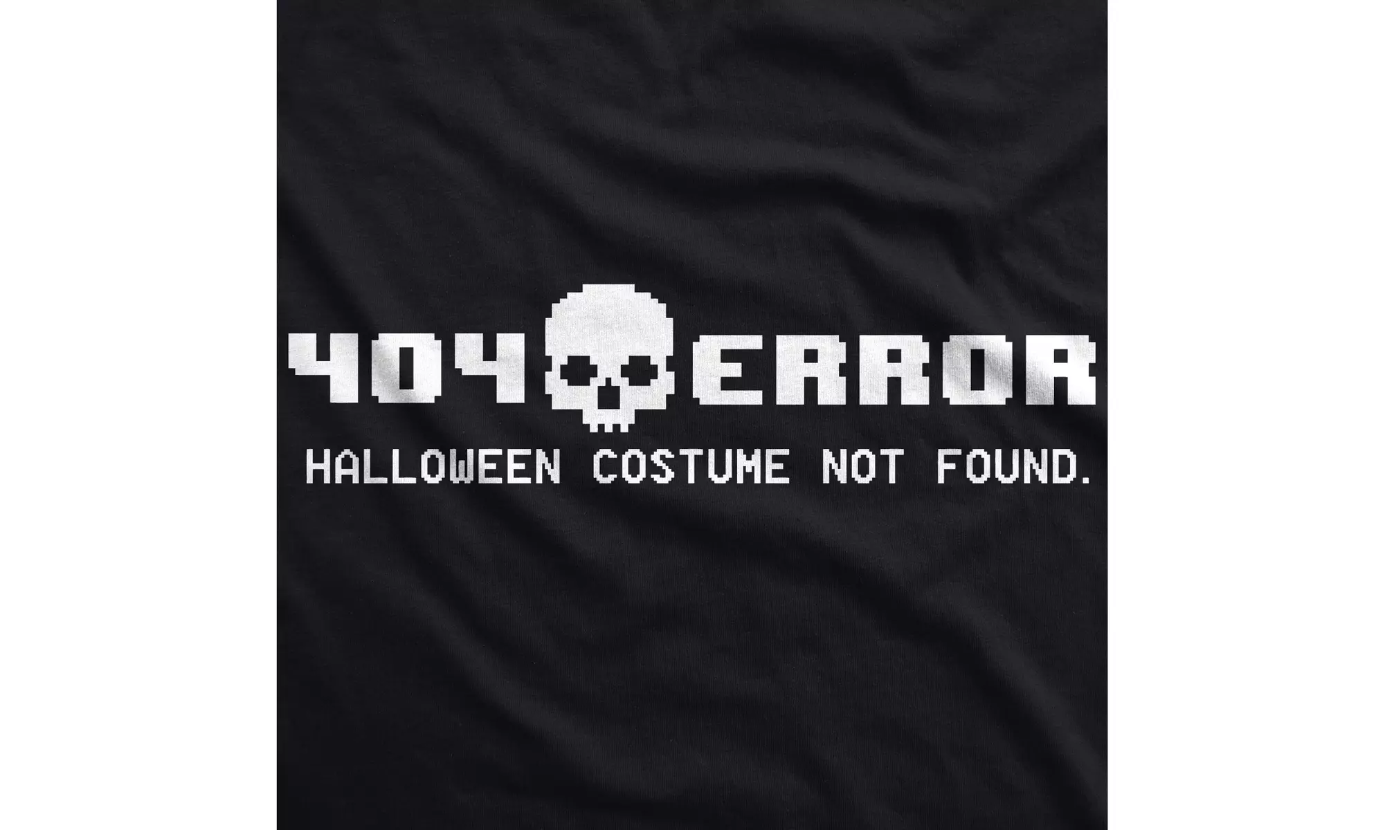404 Error Costume Not Found T Shirt Funny Halloween Nerdy Internet Tee - Second Medium