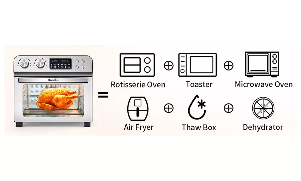  24QT Large Household Air Fryer Oven  with Single Glass Door - Second Medium